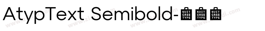 AtypText Semibold字体转换